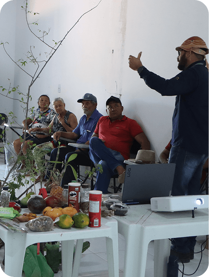 Atividades de capacitação em agricultura familiar